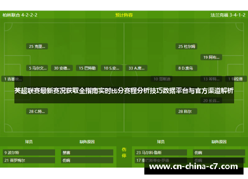 英超联赛最新赛况获取全指南实时比分赛程分析技巧数据平台与官方渠道解析